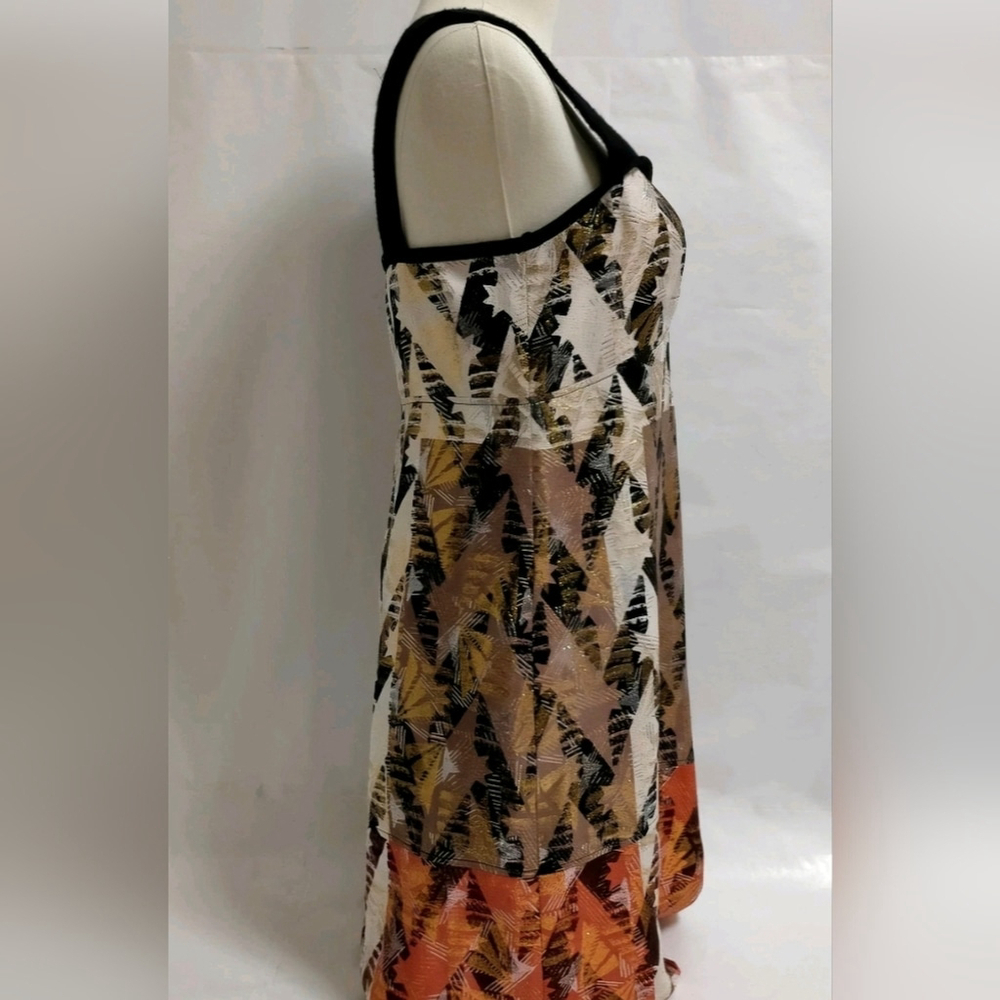 Louis Vuitton Silk Cocktail Dress Sz.38.(sz.6). Cashmere Straps. - Picture 6 of 17